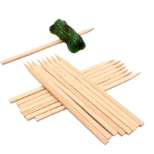 Королевские 7-дюймовые бамбуковые палочки с натуральным цветом и овощами Плоские деревянные шпажки для гриля